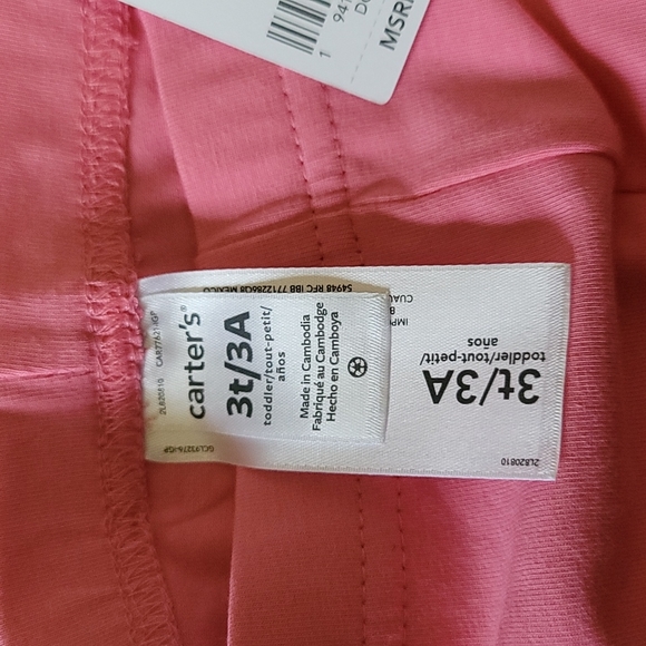 Carter's 3T pink leggings - Picture 2 of 3